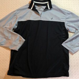 Nautica 1/2 zip textured knit shirt size XL